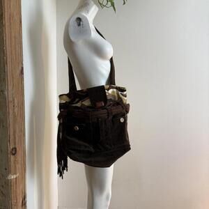 Camo Corduroy Tote Bag — Upcycled Jacob